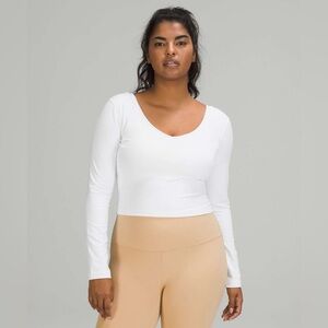 Lululemon Align White Long Sleeve Top - Size 4